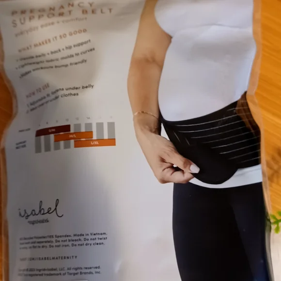 NIP Isabel Pregnancy Support Belt - Black Sz S/M - Picture 5 of 7